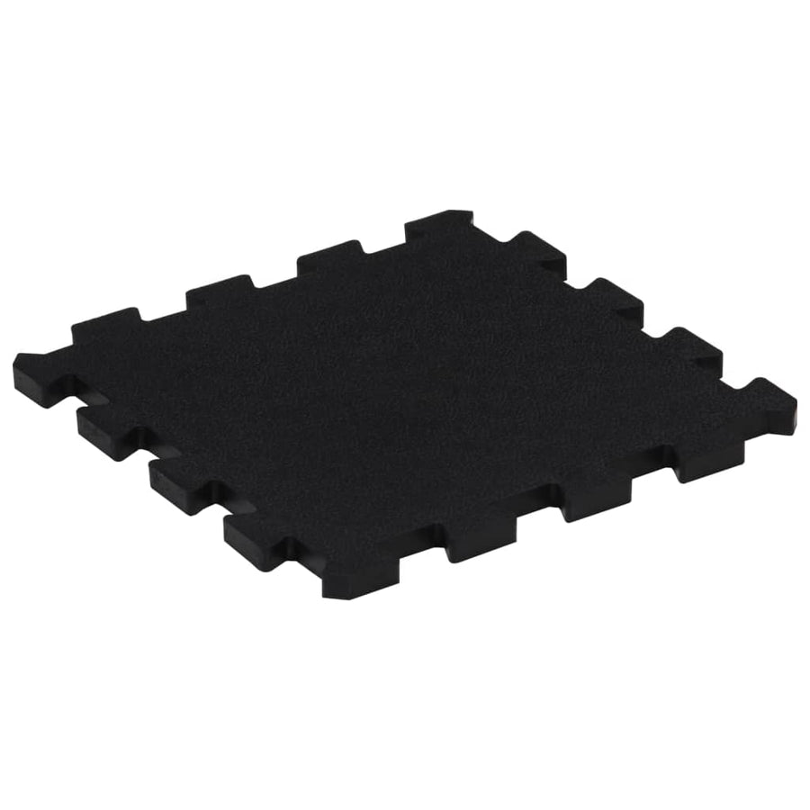 Rubbertegels 9 St 16 Mm 30X30 Cm Zwart
