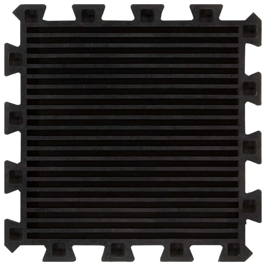 Rubbertegels 9 St 16 Mm 30X30 Cm Zwart