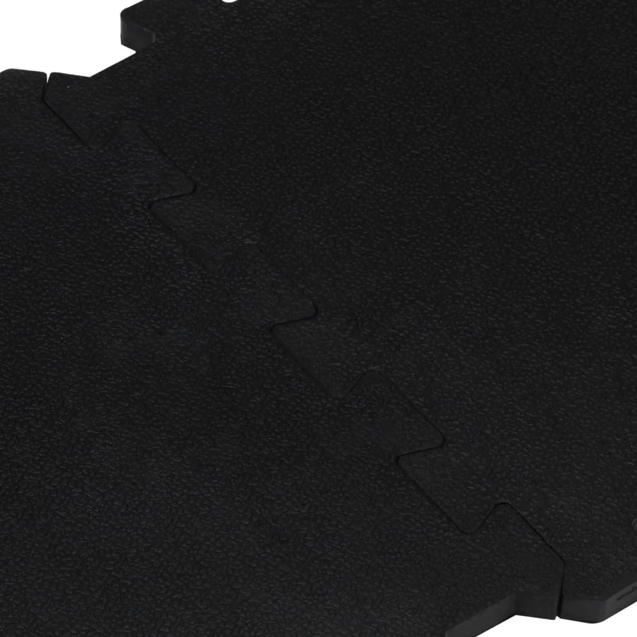Rubbertegels 16 St 16 Mm 30X30 Cm Zwart