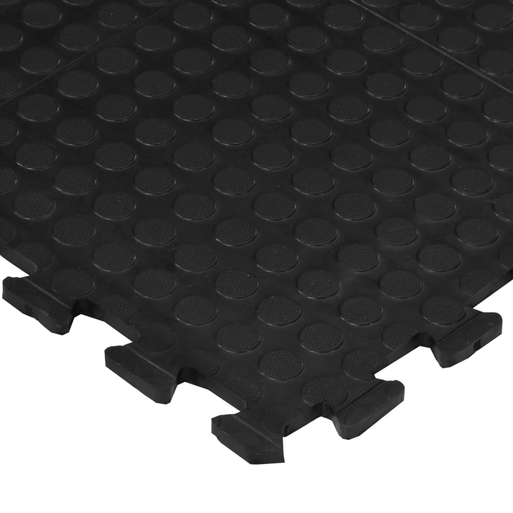 Rubbertegel 12 Mm 90X120 Cm Zwart