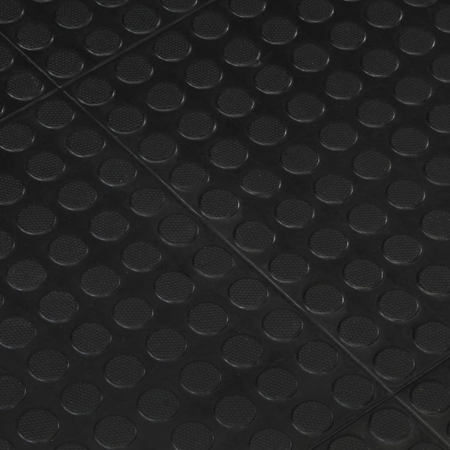 Rubbertegel 12 Mm 90X120 Cm Zwart