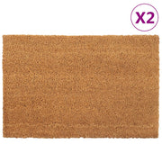 Deurmatten set van 2 40x60 cm kokosvezel naturel