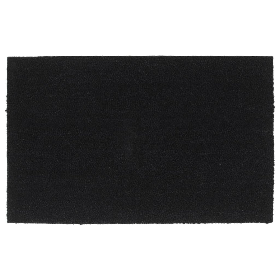 Deurmat 50X80 Cm Getufte Kokosvezel Zwart