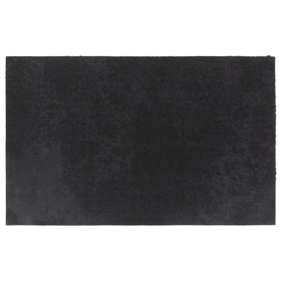 Deurmat 50X80 Cm Getufte Kokosvezel Zwart