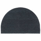 Half-round doormat 40x60 cm tufted coconut fiber dark gray