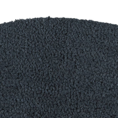 Deurmat Halfrond 40X60 Cm Getufte Kokosvezel Donkergrijs