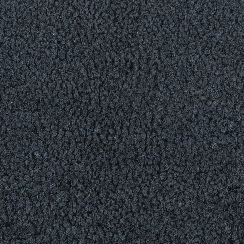 Deurmat Halfrond 40X60 Cm Getufte Kokosvezel Donkergrijs