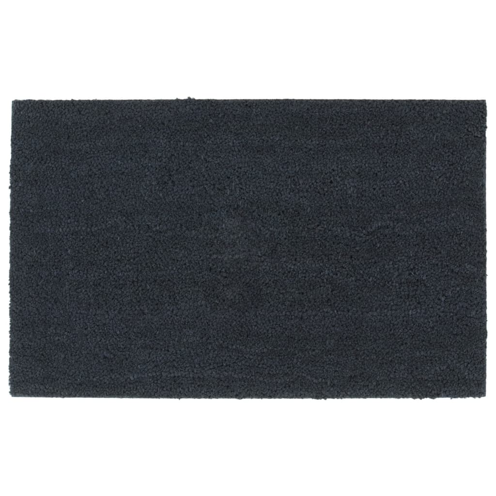 Deurmat 50x80 cm getufte kokosvezel donkergrijs