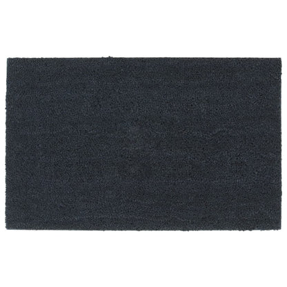 Deurmat 50x80 cm getufte kokosvezel donkergrijs