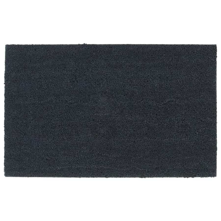Deurmat 50x80 cm getufte kokosvezel donkergrijs