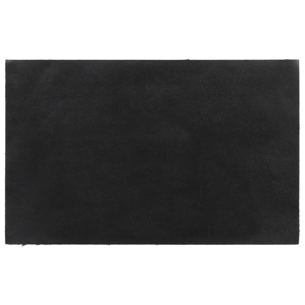 Deurmat 50x80 cm getufte kokosvezel donkergrijs