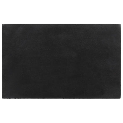 Deurmat 50x80 cm getufte kokosvezel donkergrijs