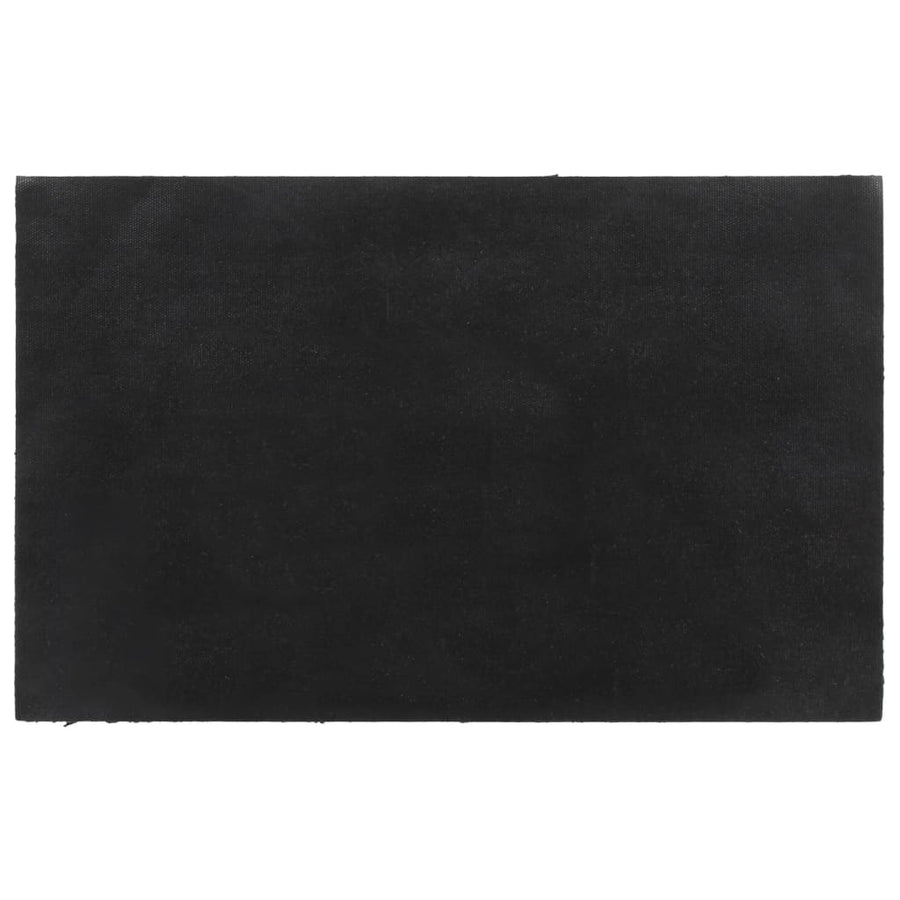 Deurmat 50x80 cm getufte kokosvezel donkergrijs