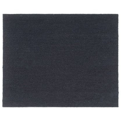 Deurmat 80x100 cm getufte kokosvezel donkergrijs