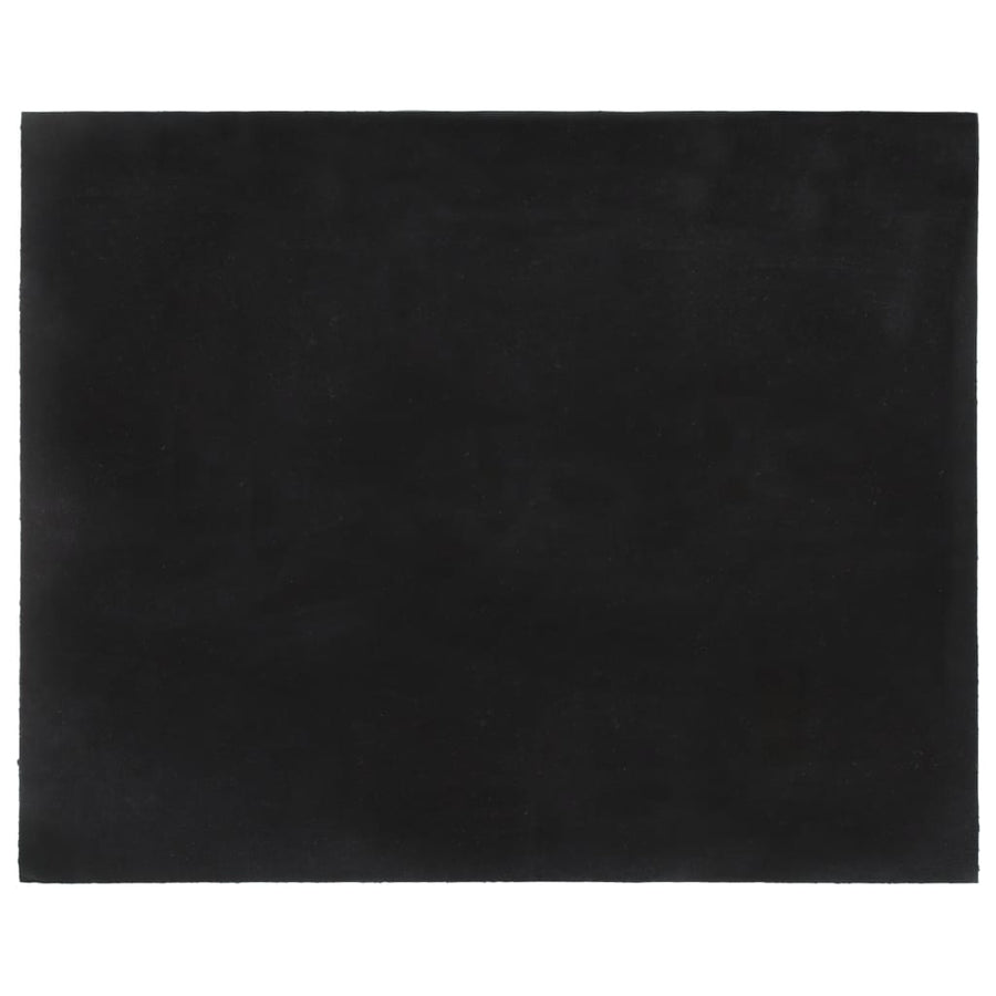 Deurmat 80x100 cm getufte kokosvezel donkergrijs