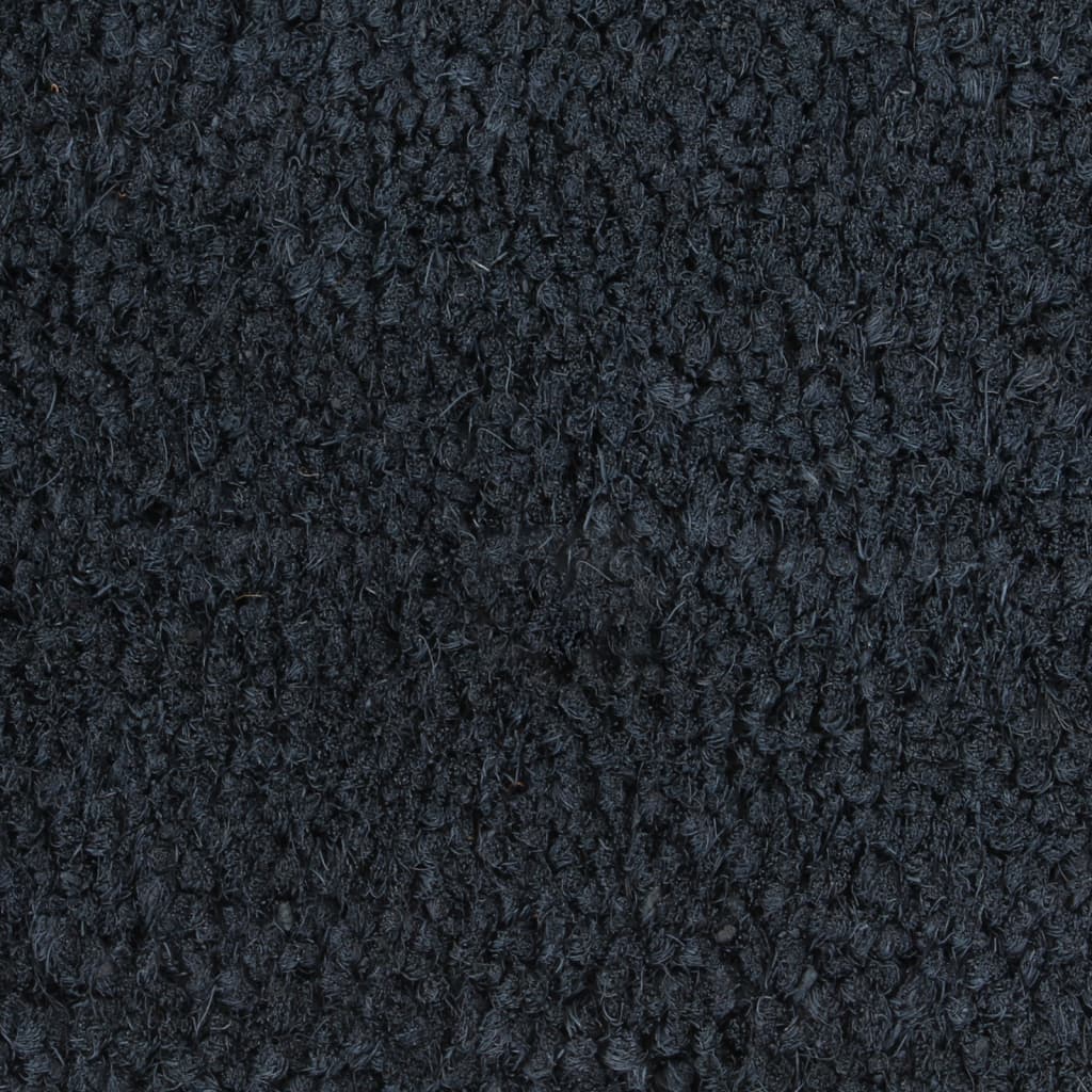 Deurmat 80x100 cm getufte kokosvezel donkergrijs