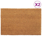 Deurmat kokosvezel naturel 2 stuks