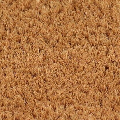 Deurmat Halfrond 60X90 Cm Getufte Kokosvezel Naturel