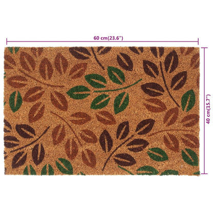 Deurmat 40x60 cm getufte kokosvezel naturel