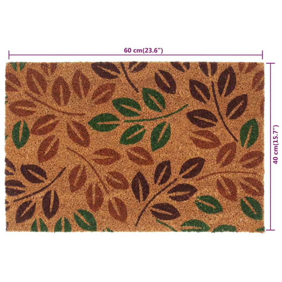 Deurmat 40x60 cm getufte kokosvezel naturel