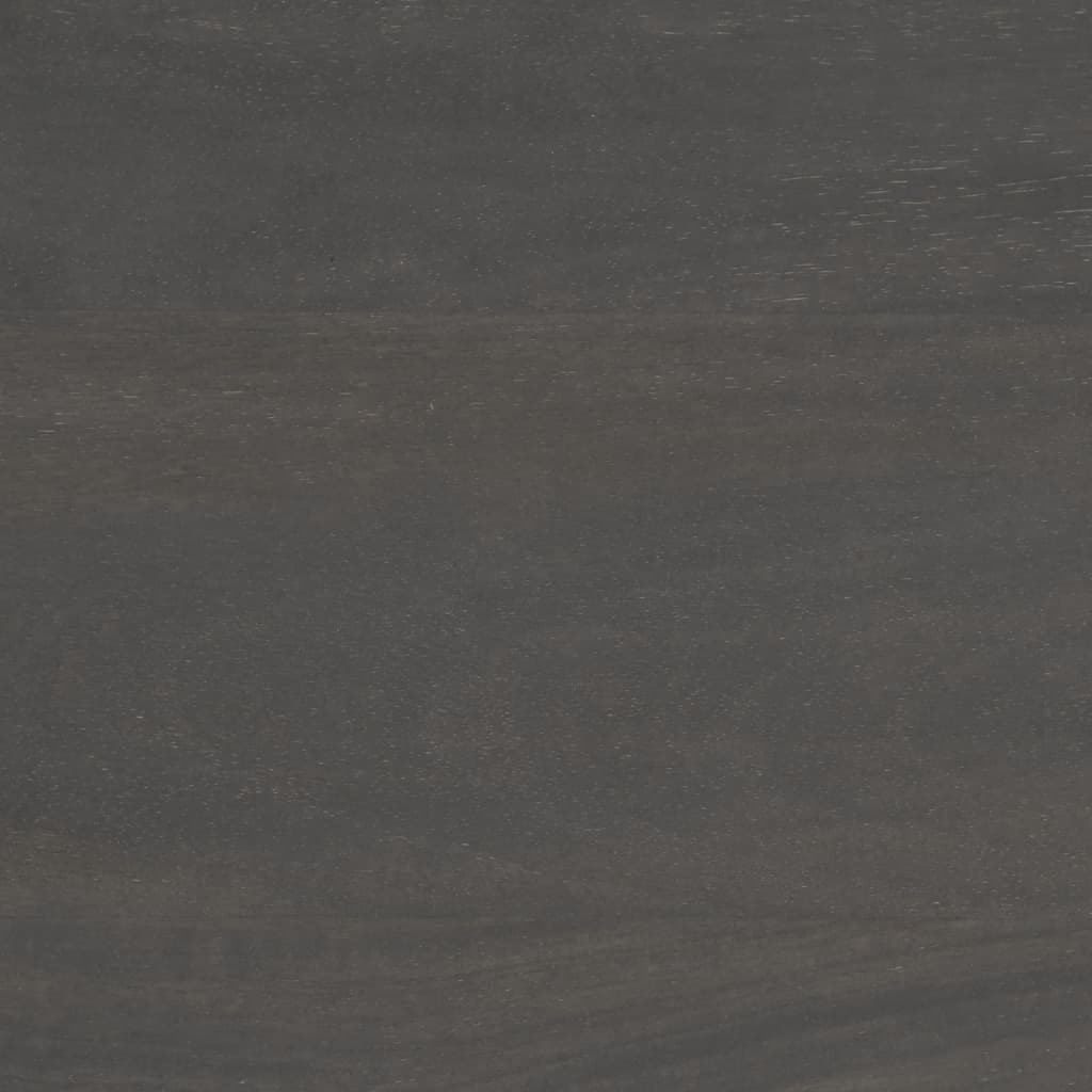 Dressoir 75x35x55 cm massief mangohout grijs en wit