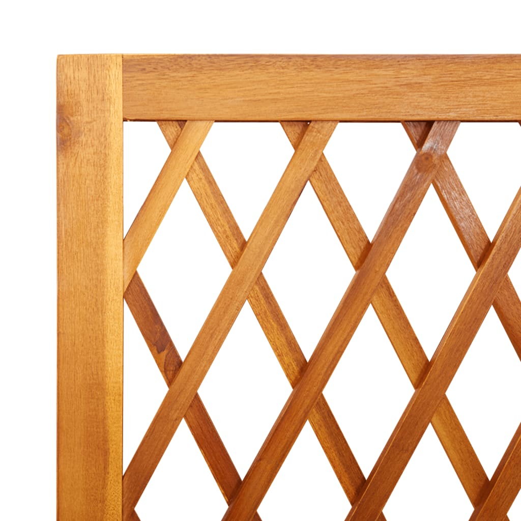 Plantenbak Met Latwerk En Schap 55X29,5X152 Cm Acaciahout 55 x 29.5 x 152 cm