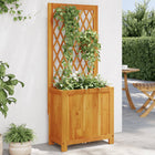 Raised Garden Bed with Trellis 55x29.5x132 cm Solid Acacia Wood