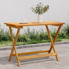 Folding garden table 90x52.5x65 cm solid acacia wood