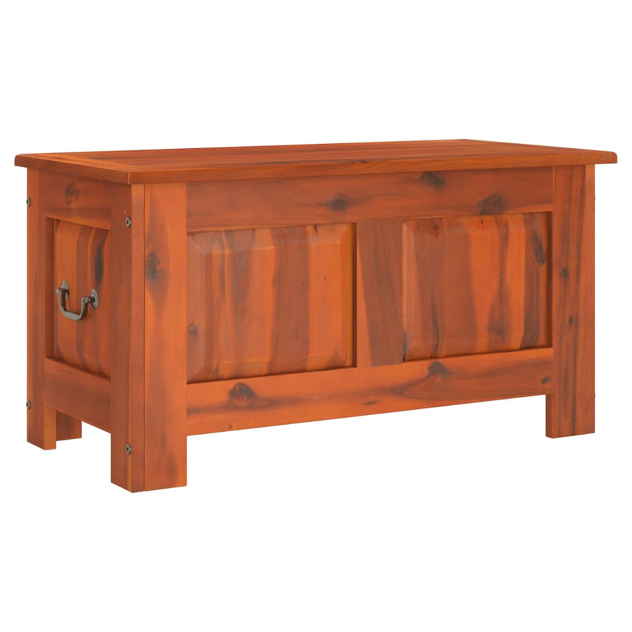 Opbergkist Met Deksel Massief Acaciahout 70 x 35 x 37 cm Bruin