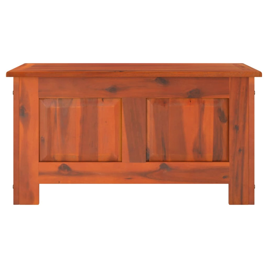 Opbergkist Met Deksel Massief Acaciahout 70 x 35 x 37 cm Bruin
