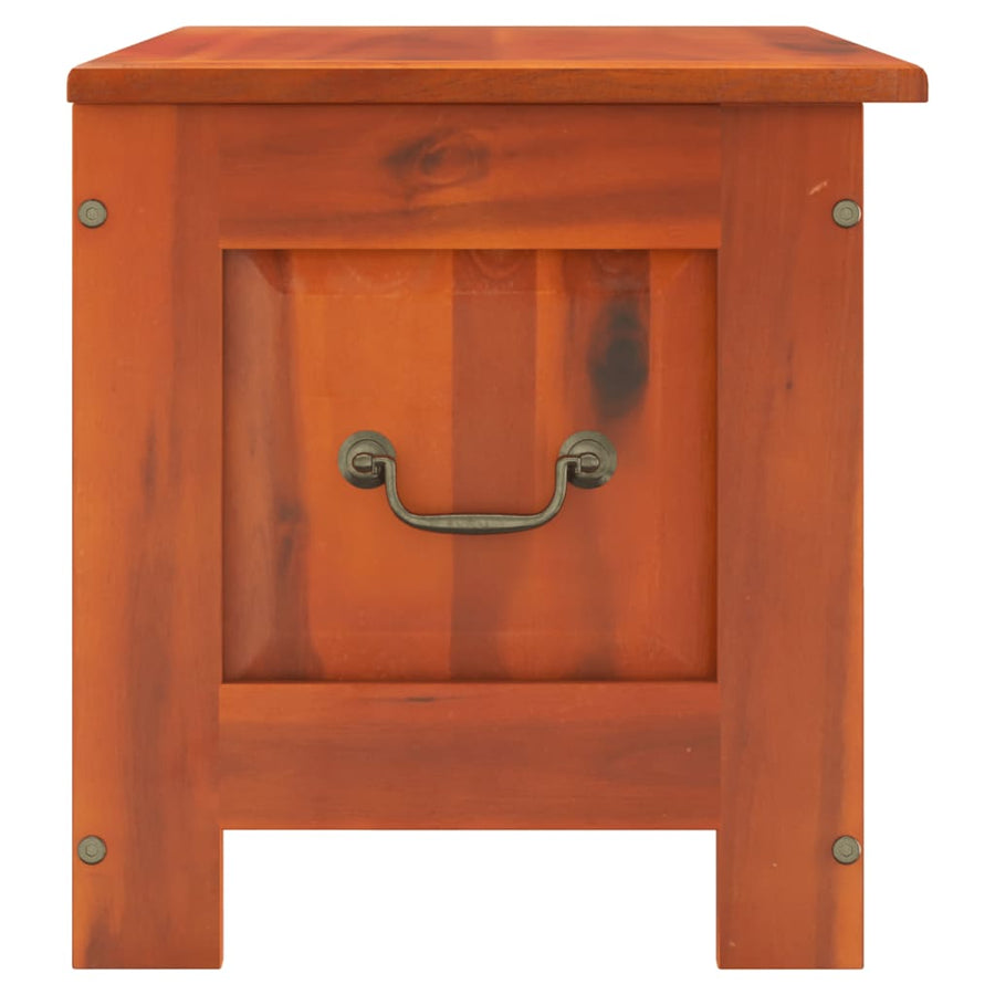 Opbergkist Met Deksel Massief Acaciahout 70 x 35 x 37 cm Bruin
