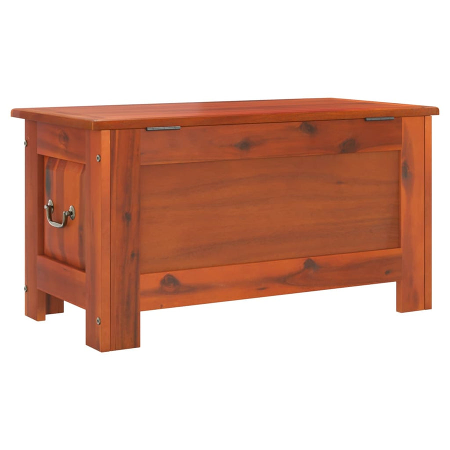 Opbergkist Met Deksel Massief Acaciahout 70 x 35 x 37 cm Bruin