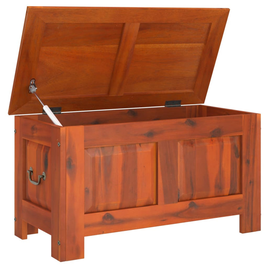 Opbergkist Met Deksel Massief Acaciahout 70 x 35 x 37 cm Bruin