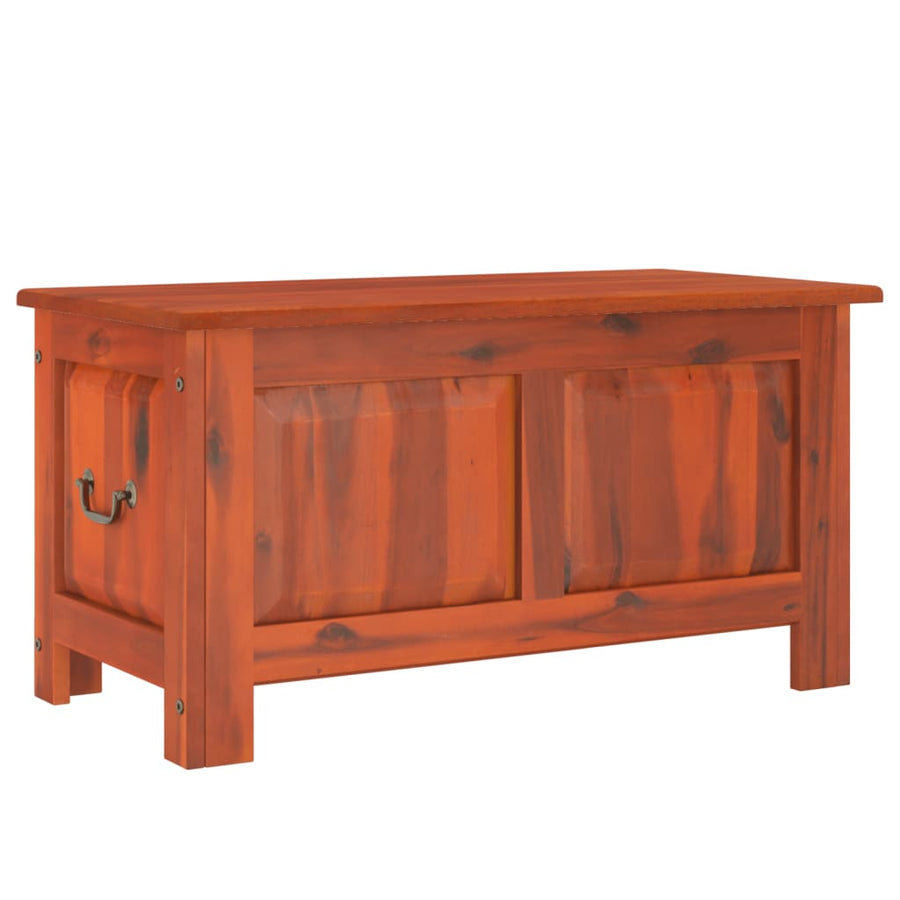 Opbergkist Met Deksel Massief Acaciahout 90 x 45 x 47 cm Bruin