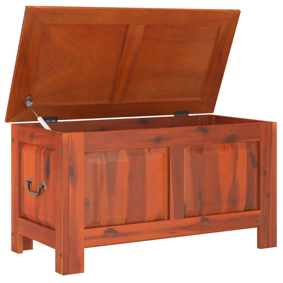 Opbergkist Met Deksel Massief Acaciahout 90 x 45 x 47 cm Bruin