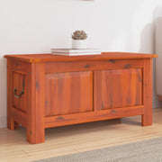 Opbergkist massief acaciahout 90x45x47 cm bruin