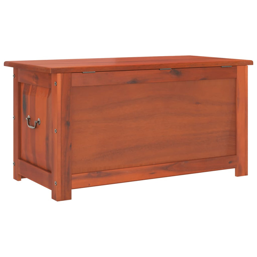 Opbergkist Met Deksel Massief Acaciahout 110 x 55 x 57 cm Bruin