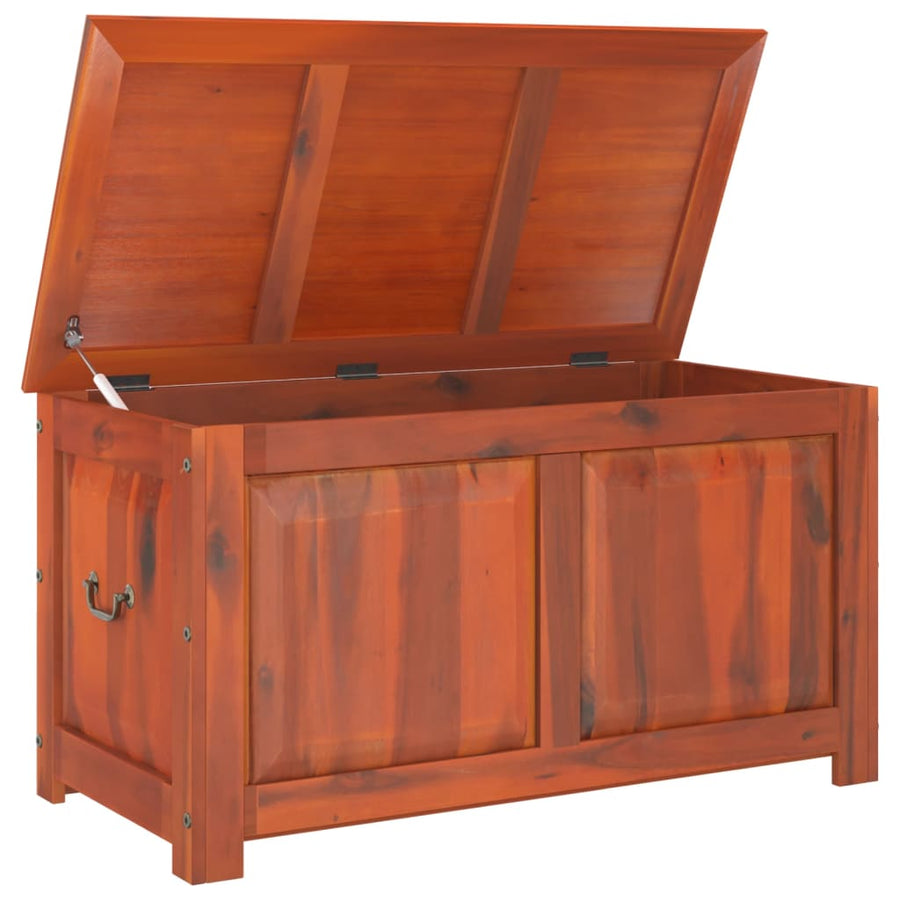 Opbergkist Met Deksel Massief Acaciahout 110 x 55 x 57 cm Bruin