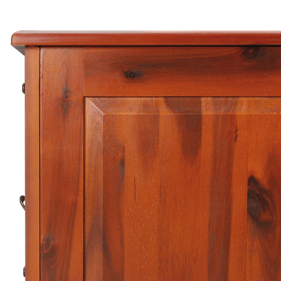 Opbergkist Met Deksel Massief Acaciahout 110 x 55 x 57 cm Bruin