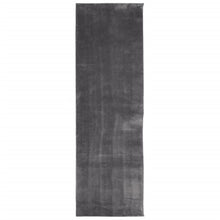 Vloerkleed Huarte Laagpolig Zacht Wasbaar Antraciet 80 x 250 cm
