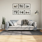 Vloerkleed 100x200 cm antraciet laagpolig wasbaar