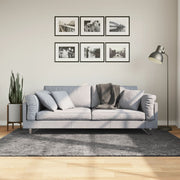 Vloerkleed 140x200 cm antraciet wasbaar
