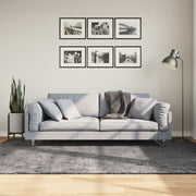 Vloerkleed 160x230 cm antraciet laagpolig wasbaar