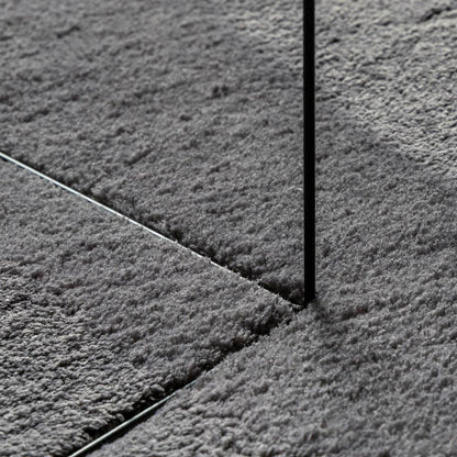 Vloerkleed Huarte Laagpolig Zacht Wasbaar Antraciet Ø 80 cm