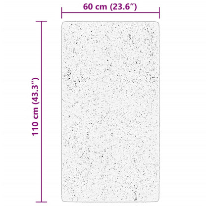 Vloerkleed Huarte Laagpolig Zacht Wasbaar Beige 60 x 110 cm