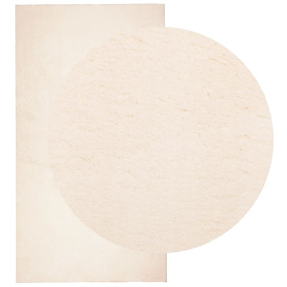 Vloerkleed Huarte Laagpolig Zacht Wasbaar Beige 80 x 150 cm