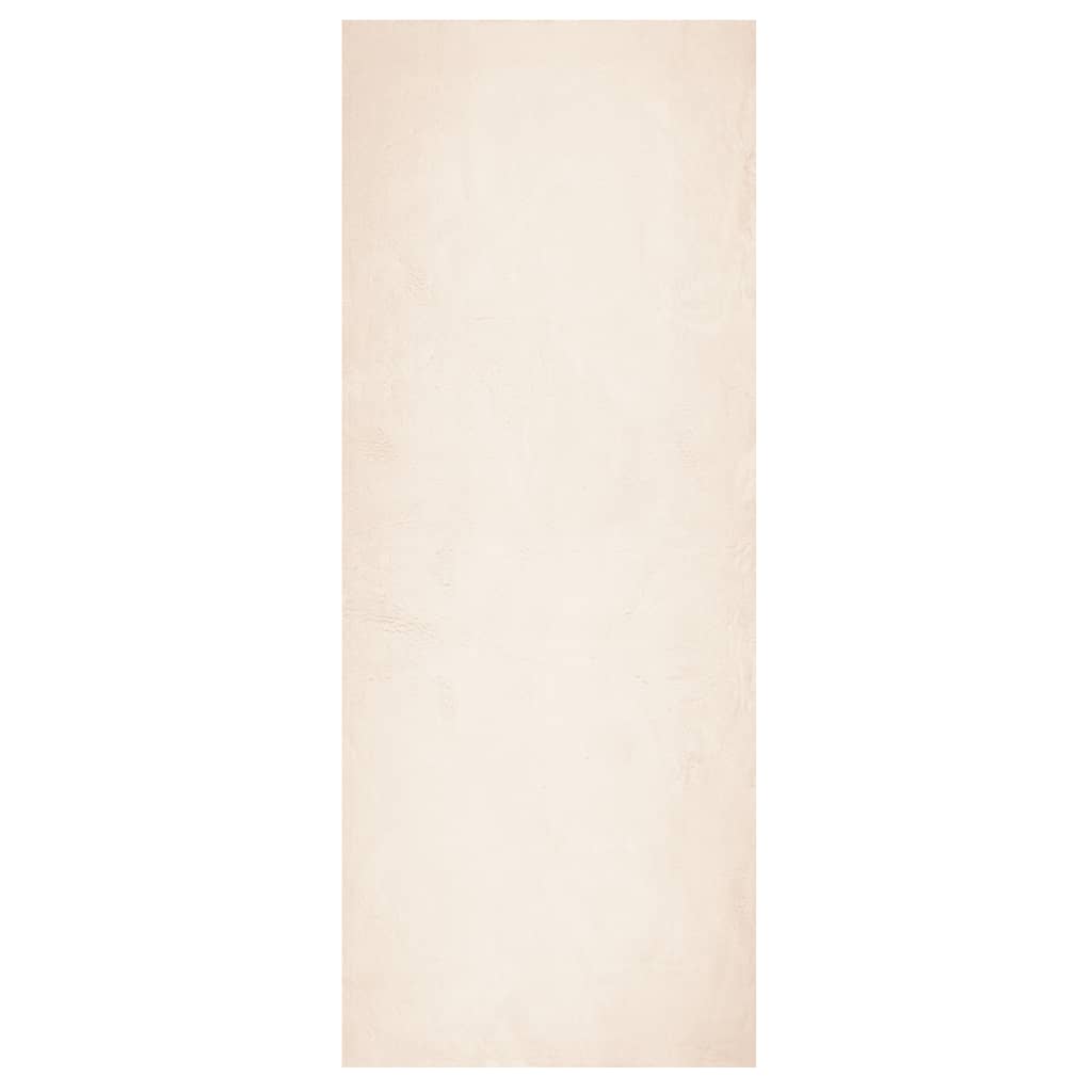 Vloerkleed Huarte Laagpolig Zacht Wasbaar Beige 80 x 200 cm