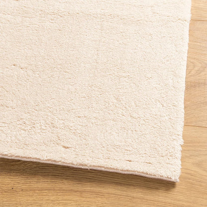 Vloerkleed Huarte Laagpolig Zacht Wasbaar Beige 80 x 200 cm