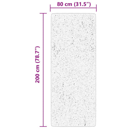 Vloerkleed Huarte Laagpolig Zacht Wasbaar Beige 80 x 200 cm
