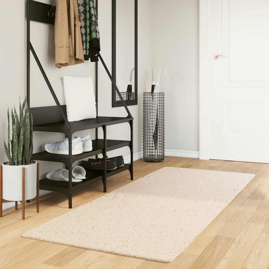 Vloerkleed Huarte Laagpolig Zacht Wasbaar Beige 80 x 200 cm